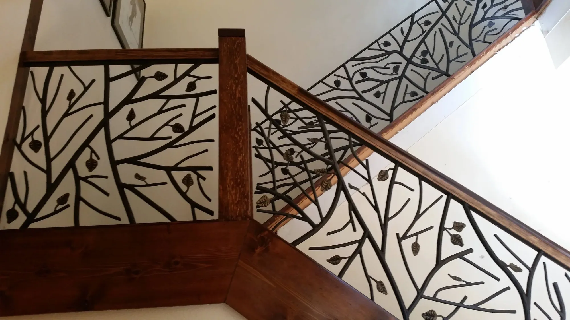Custom Tree Branch Motif Railing — Custom Metalwork