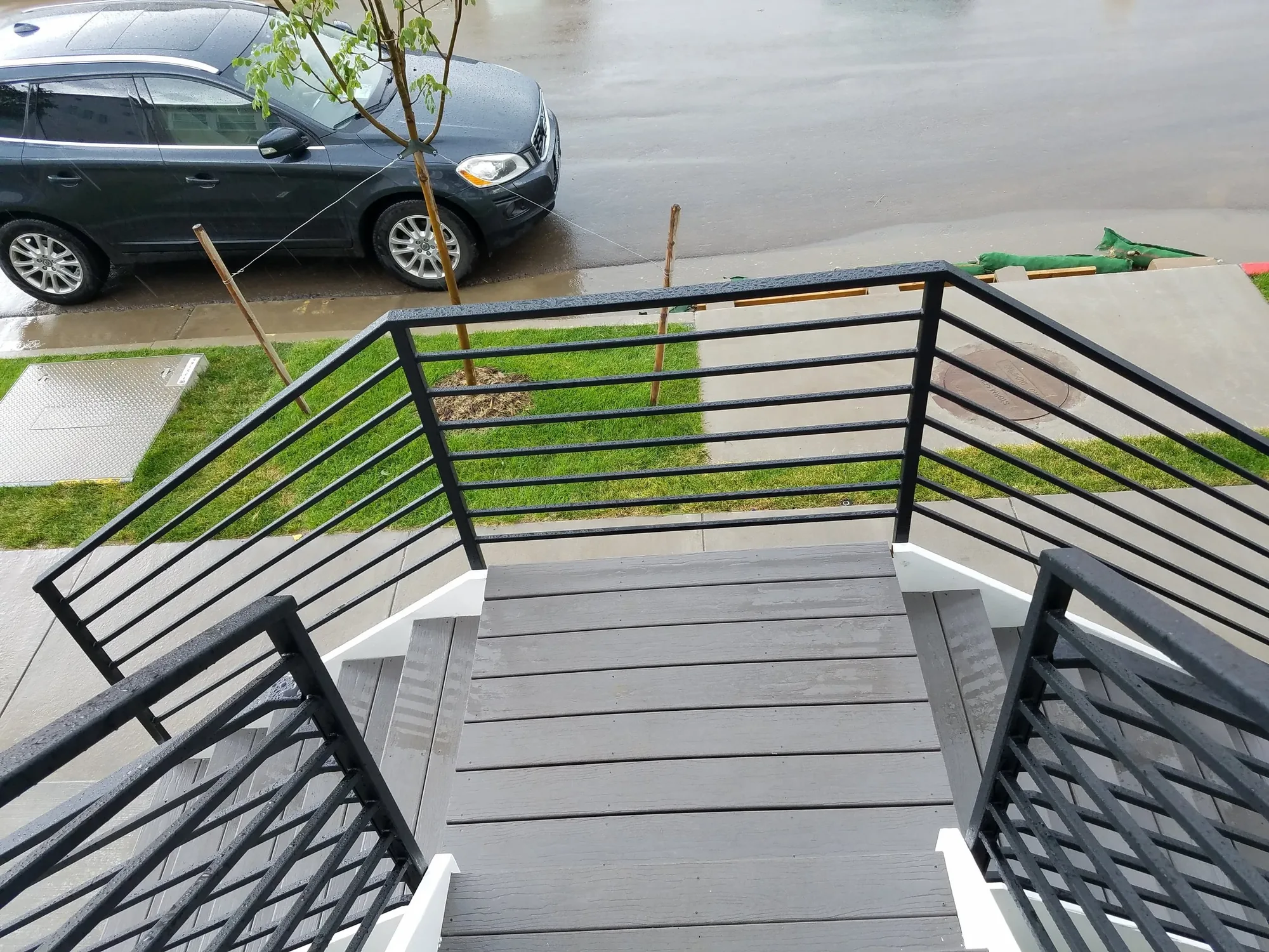 Custom Deck Stair Horizontal — Railing