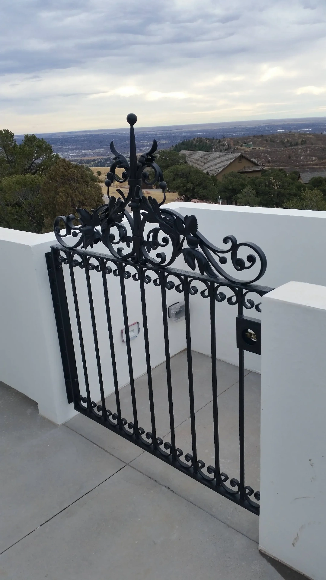 Custom Scroll Top Iron — Gate