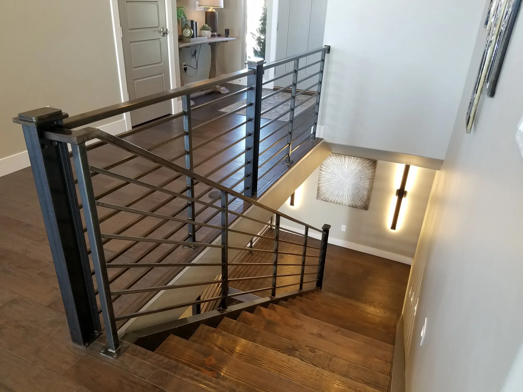 Custom Horizontal Bar Landing — Railing