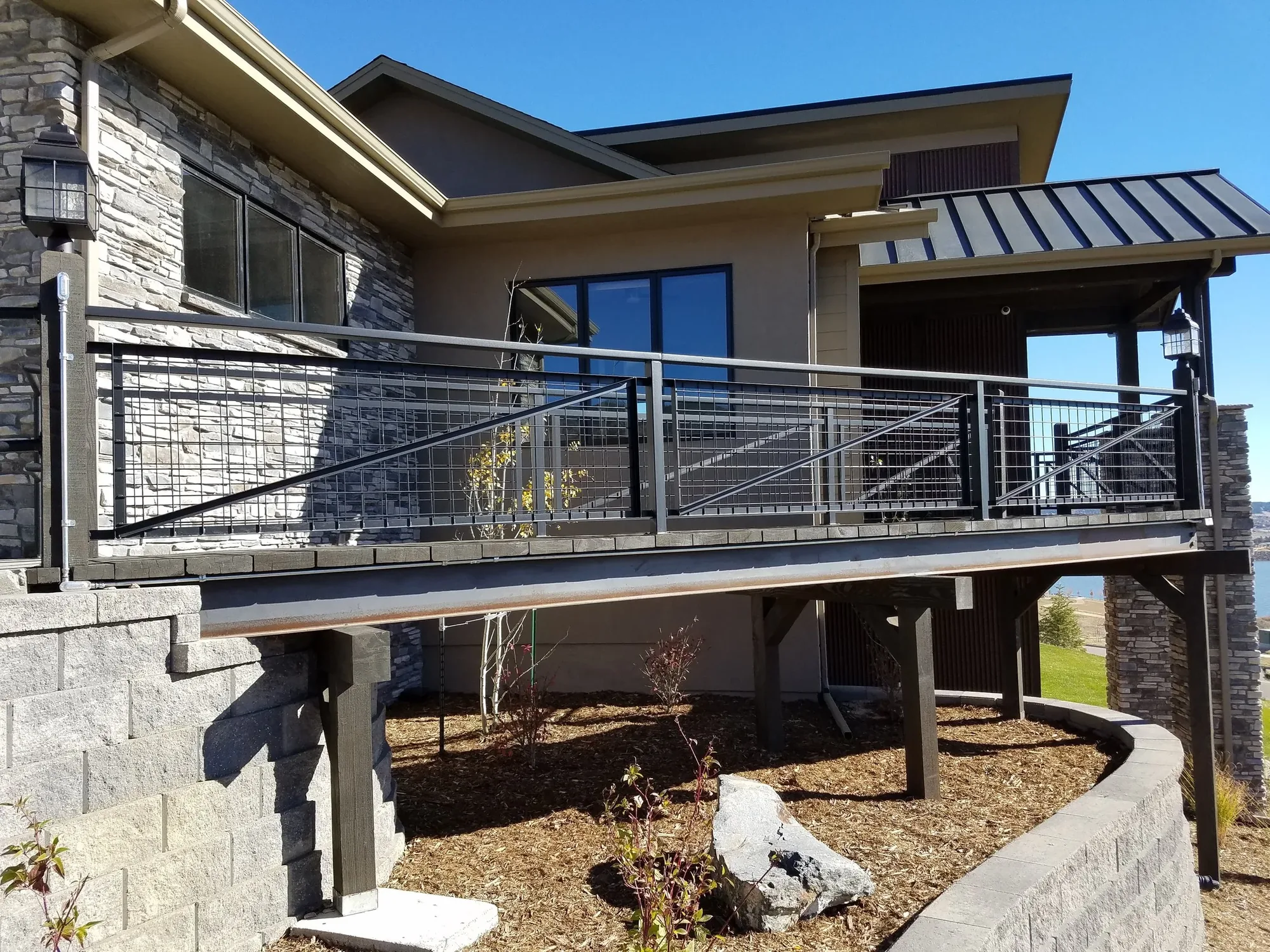 Custom Exterior Deck Horizontal — Railing