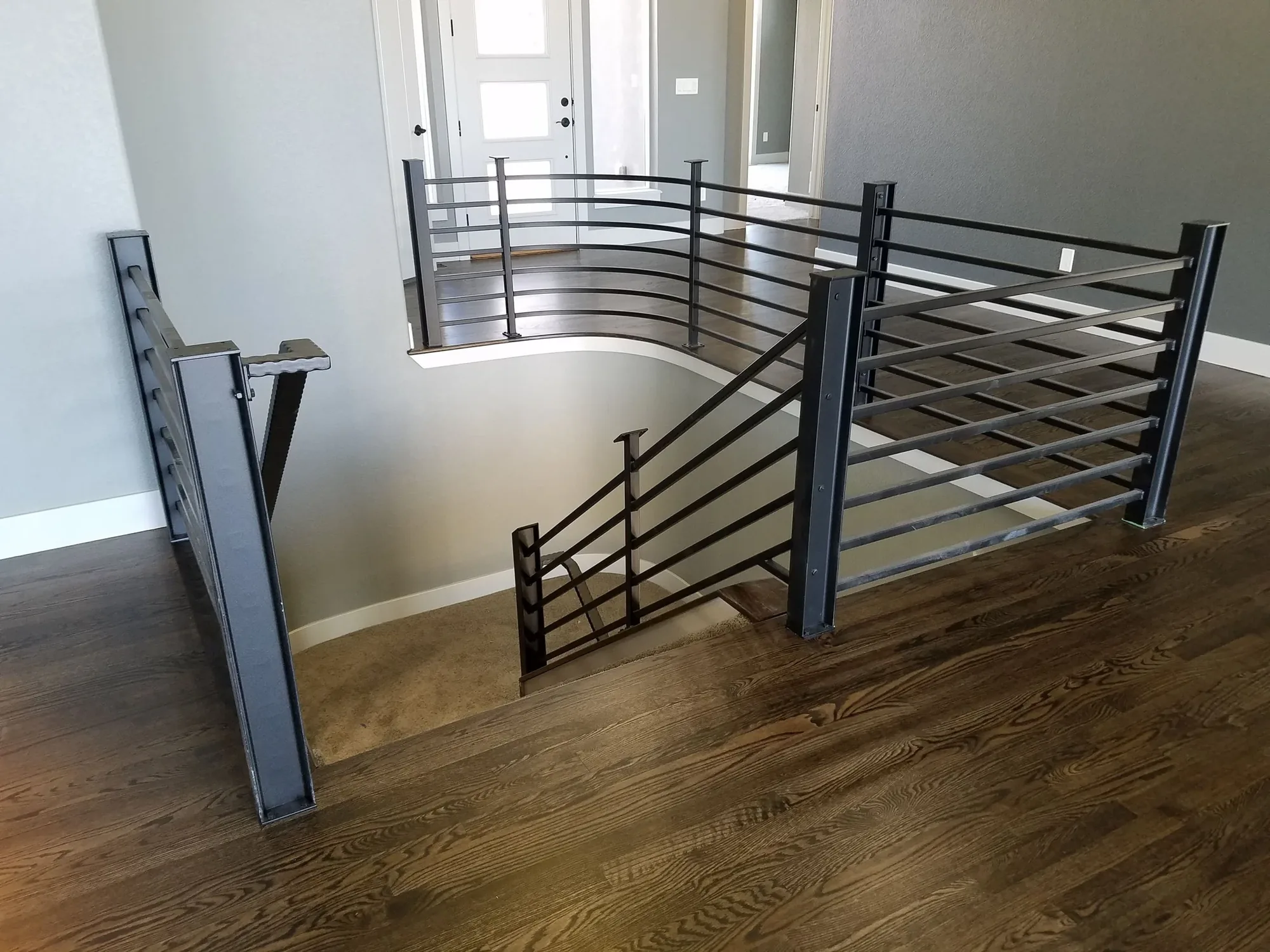 Custom Curved Horizontal Stair — Railing