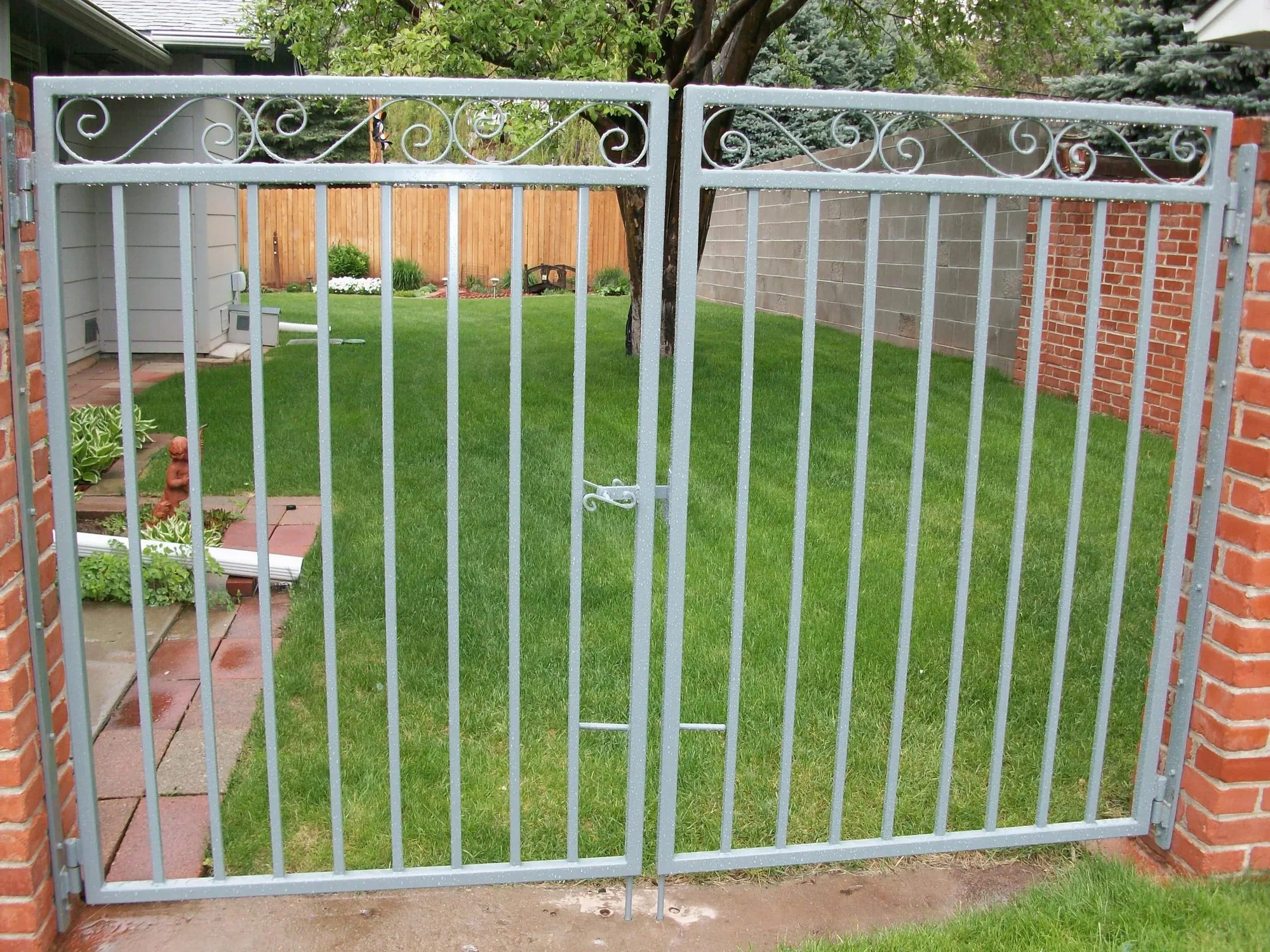 Custom Galvanized Panels — Gate
