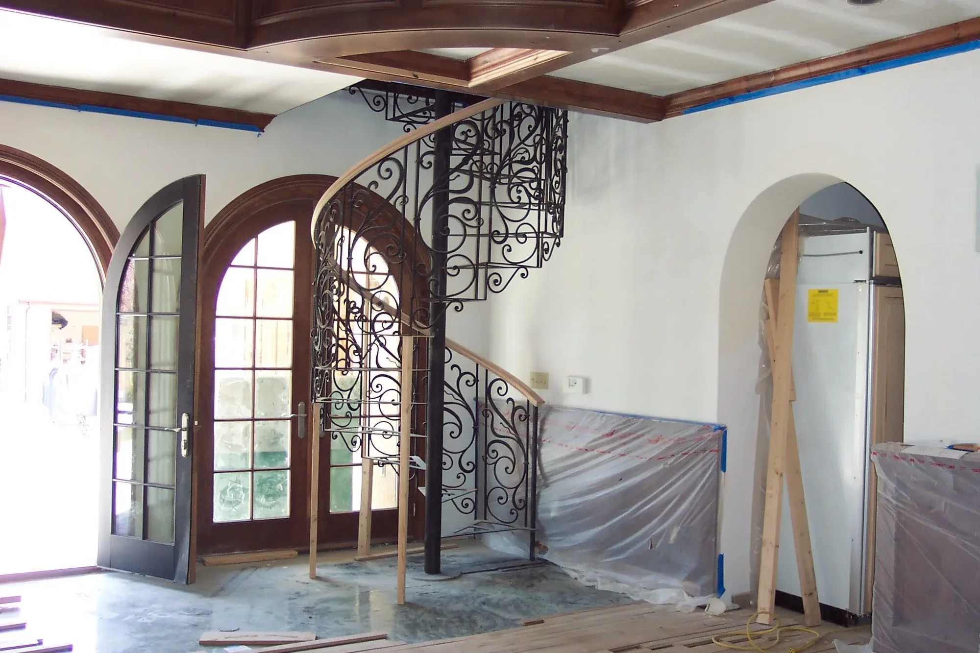 Custom Iron Archway Panel — Custom Metalwork