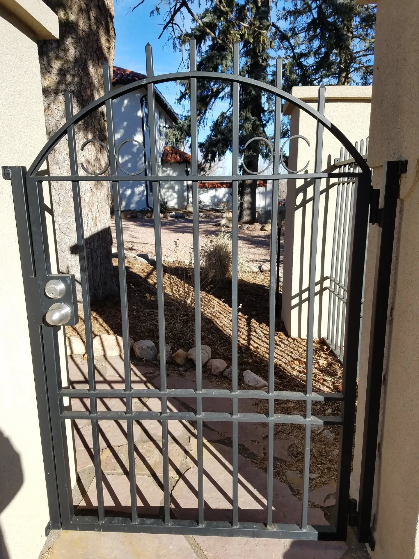 Custom Arched Garden Iron — Gate