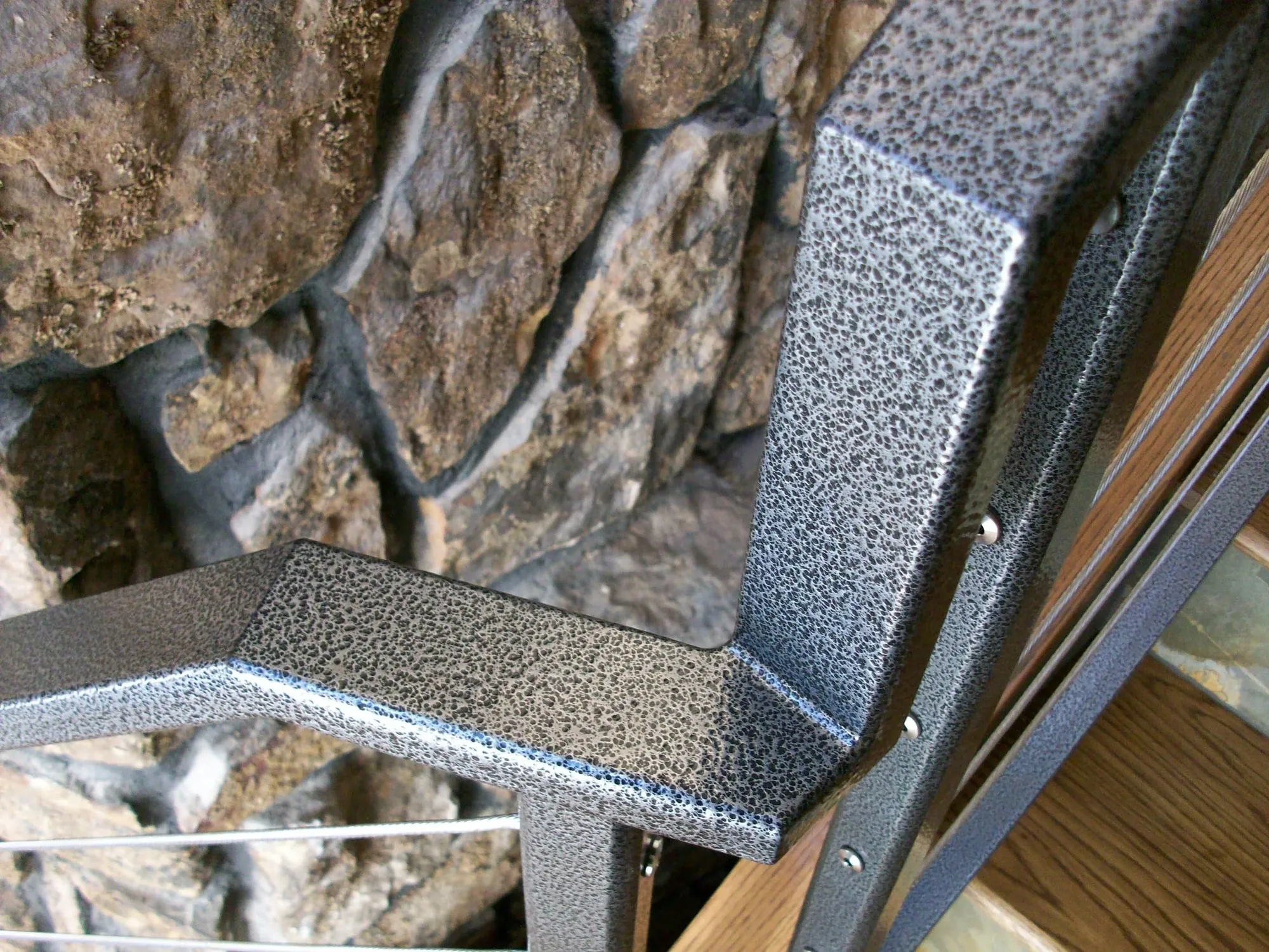 Custom Diamond Plate Stair Tread — Custom Metalwork