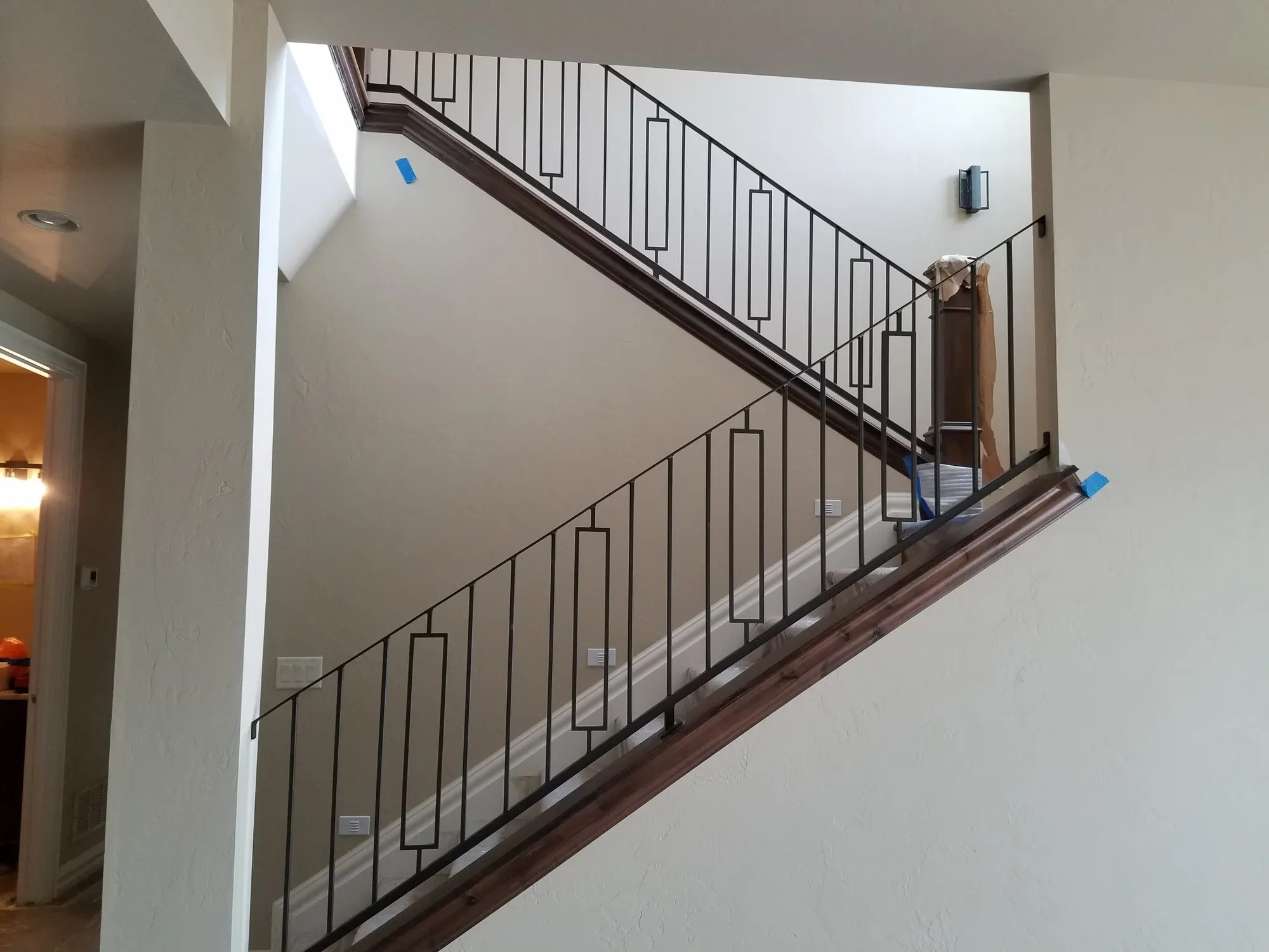 Custom Interior Metal Baluster — Staircase