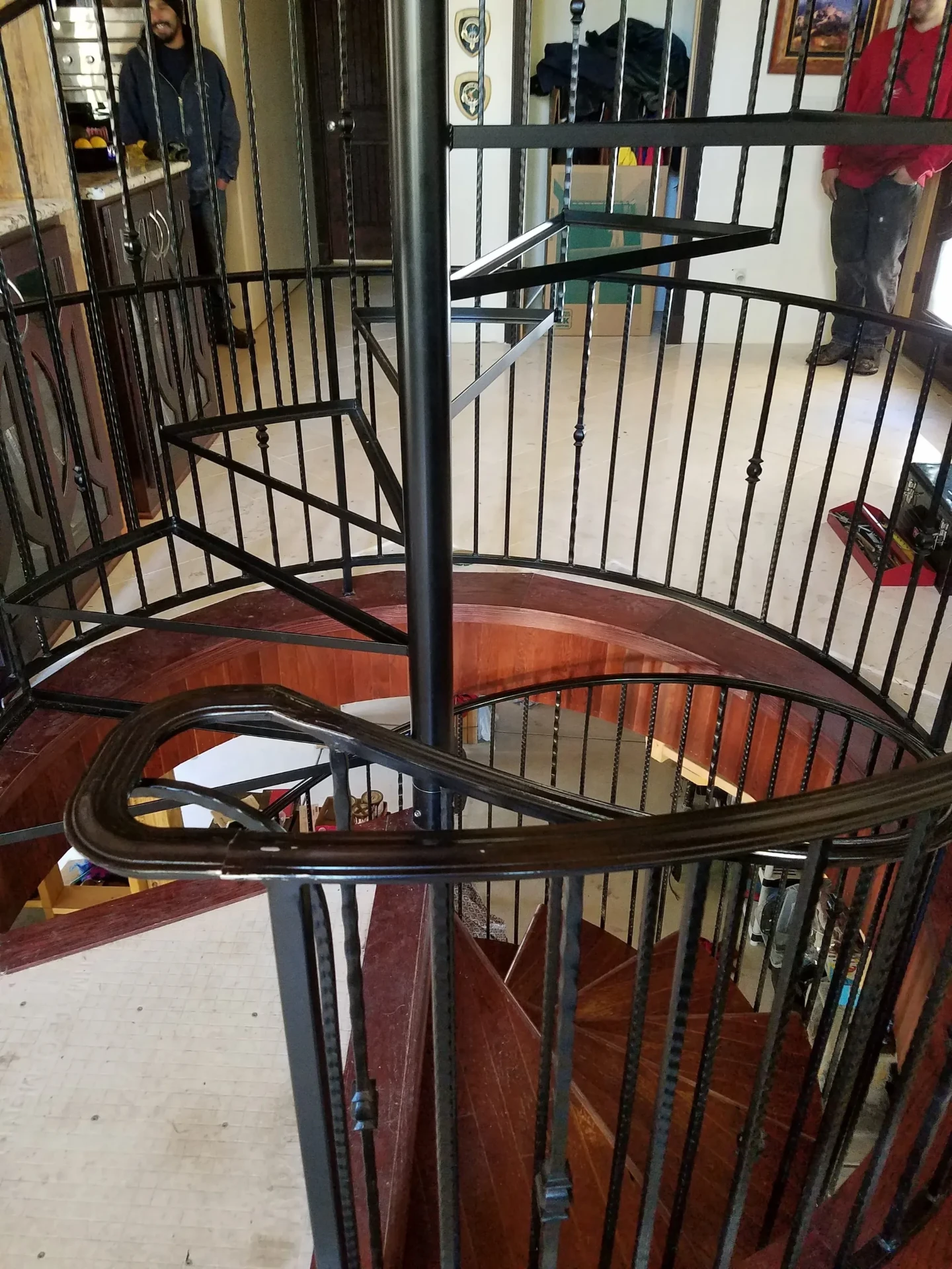 Custom Metal Spiral — Staircase
