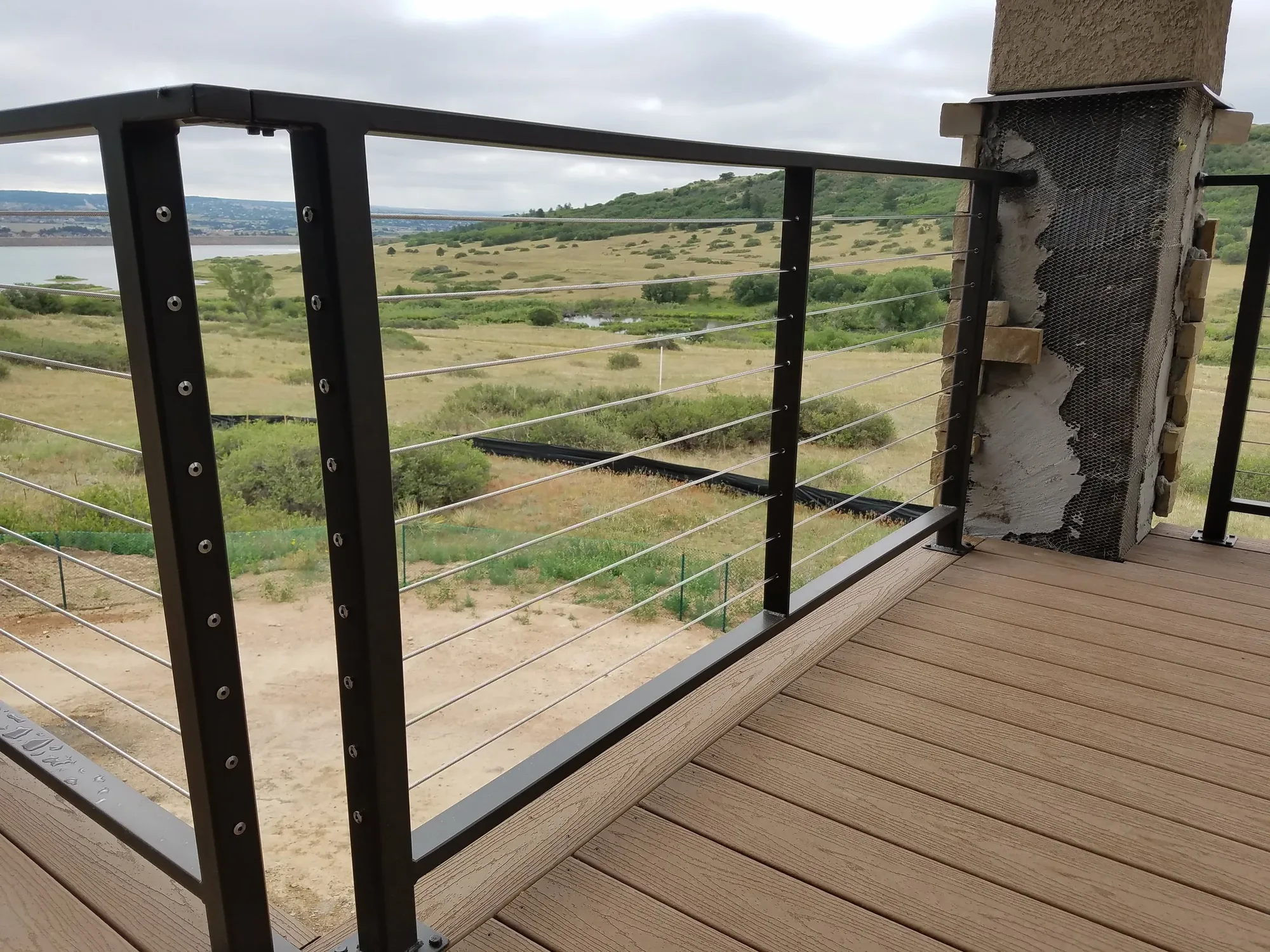 Custom Deck — Cable Railing