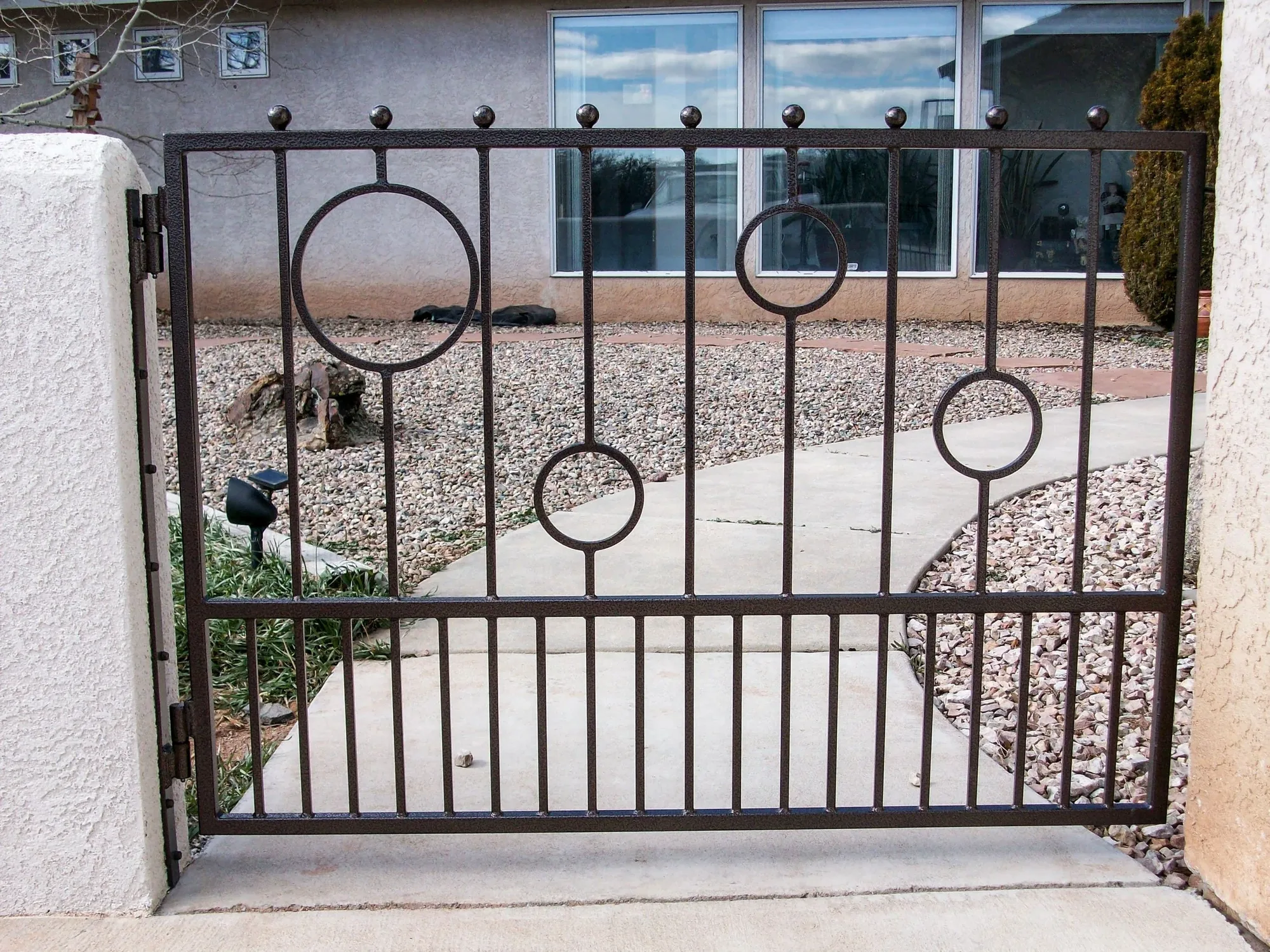 Custom Circle Motif Iron — Gate