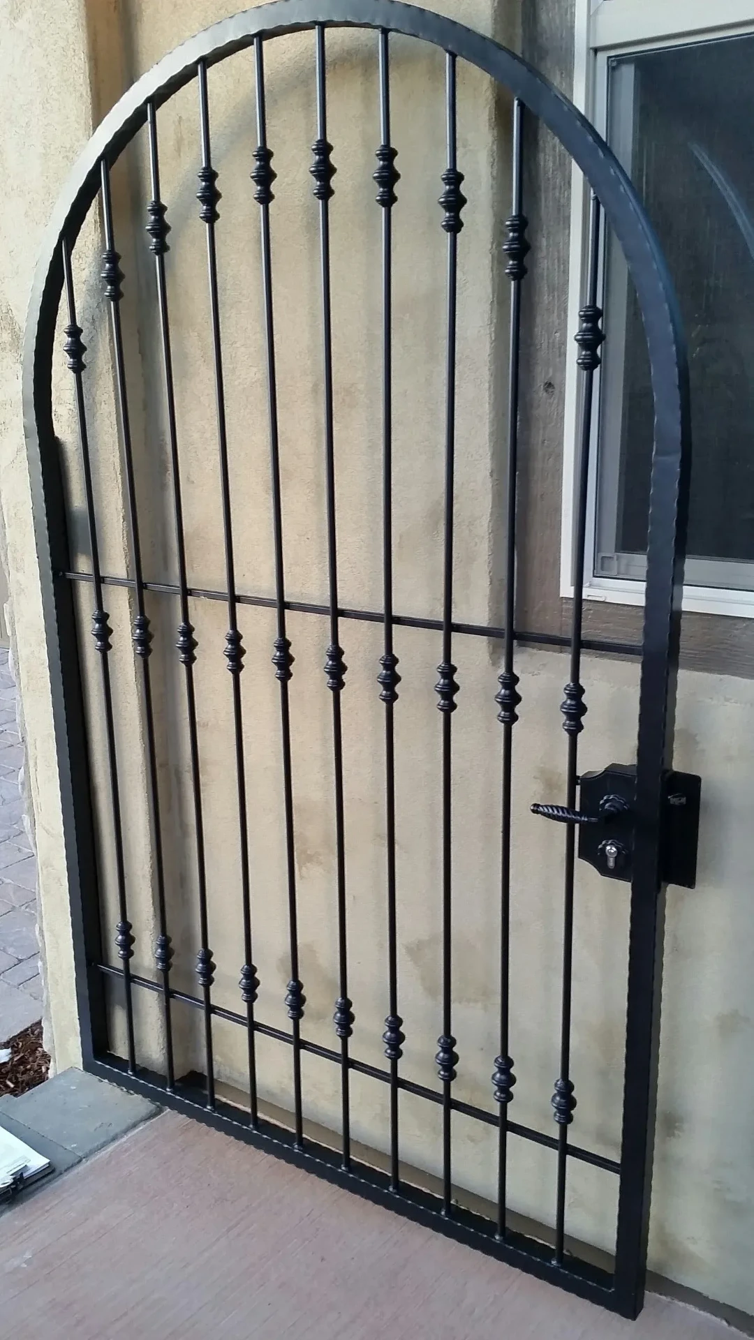 Custom Arched Decorative Iron — Gate