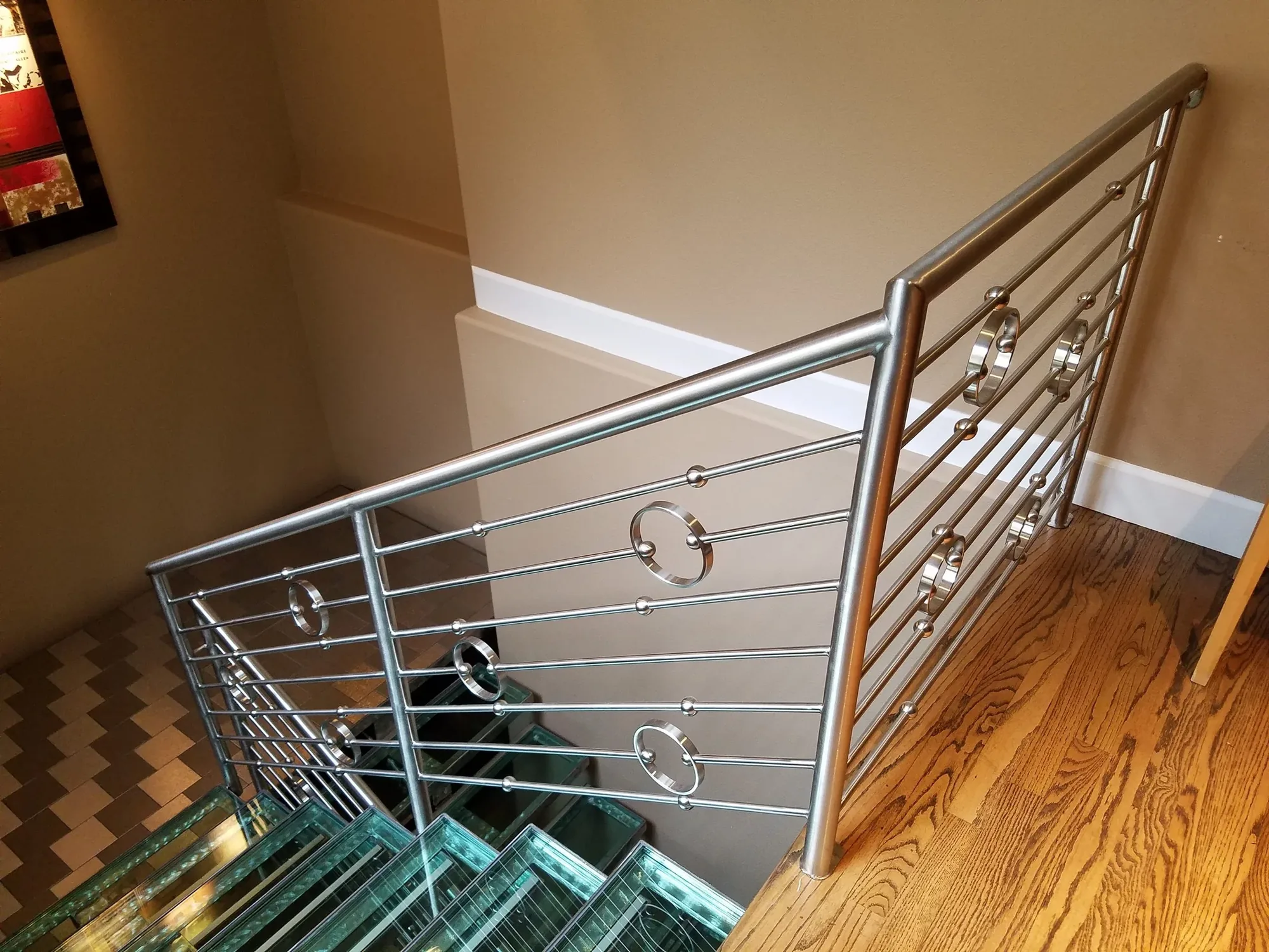 Custom Modern Steel Stair — Railing