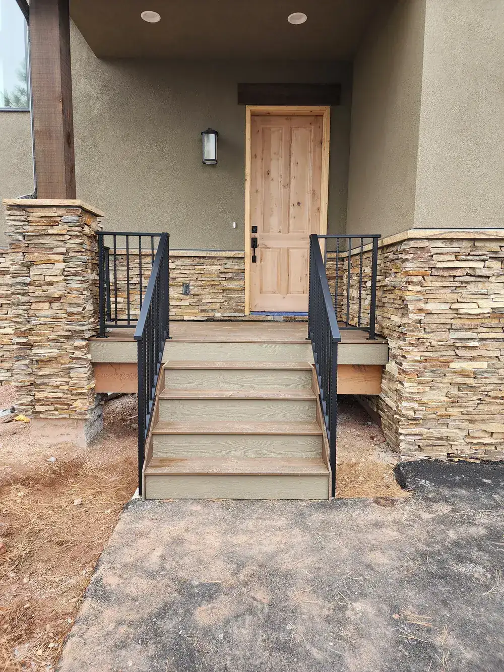 Exterior Iron Railing Rustic