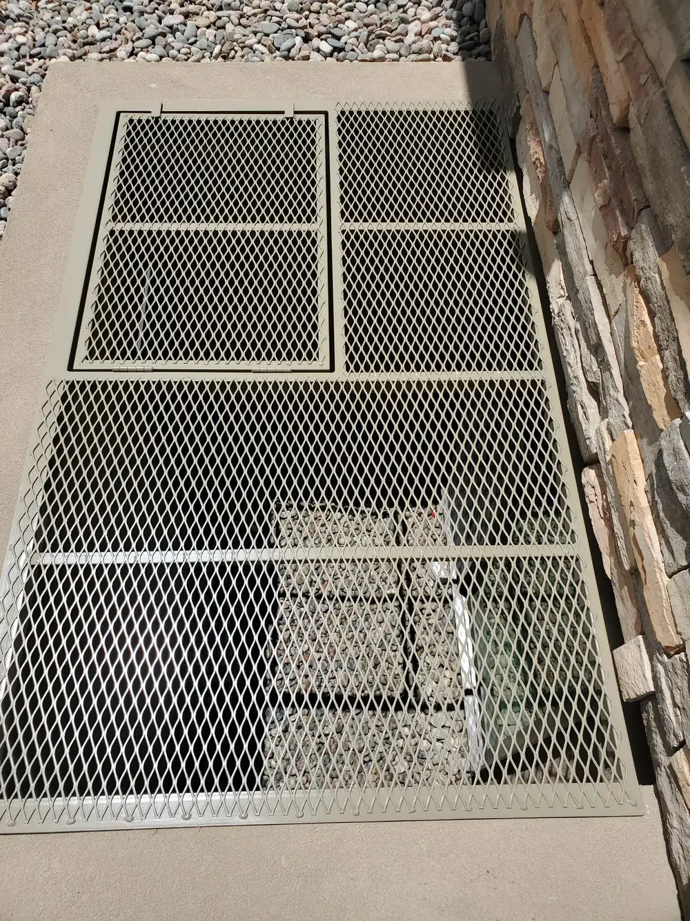 Exterior Window Well Guard Metal