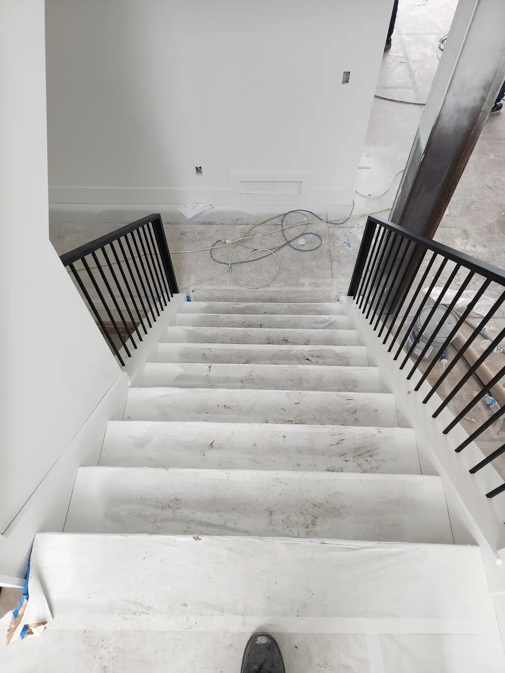 Interior Stair Iron Railing Modern Multilevel